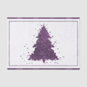 Papier Mousseline Arbre de Noël Moody | Plum profond (Recto)