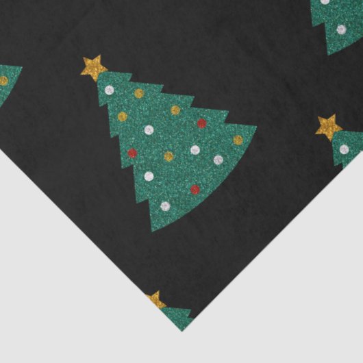Papier Mousseline Arbre de Noël parties scintillant (Détail)