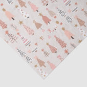 Papier Mousseline Arbre de Noël rose (Détail)