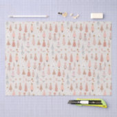 Papier Mousseline Arbre de Noël rose (Artisanat)