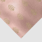 Papier Mousseline Arbre de Noël rose Gold Glitzy Parties scintillant (Détail)