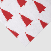 Papier Mousseline Arbre de Noël rouge et blanc (Détail)