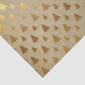 Papier Mousseline Arbre de Noël rustique à huile d'or et papier Kraf (Détail)