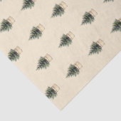 Papier Mousseline Arbre de Noël rustique minimal (Détail)