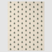 Papier Mousseline Arbre de Noël rustique minimal (Recto)