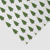 Papier Mousseline Arbre de Noël vert et étoile d'or (Détail)