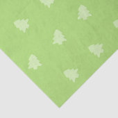 Papier Mousseline Arbre de Noël vert sur vert (Détail)