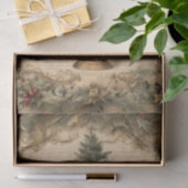Papier Mousseline Arbre de Noël Vintage (Cadeau)