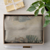 Papier Mousseline Arbre de Noël vintage Père Noël (Cadeau)