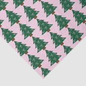 Papier Mousseline Arbre De Noël Whimsical En Rubans Roses (Détail)