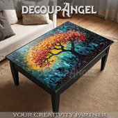 Papier Mousseline Arbre de vie en Art Mosaïque -Découpage-