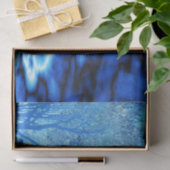 Papier Mousseline Arbre d'hiver glacé Cobalt Ciel bleu (Cadeau)