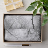 Papier Mousseline Arbre en noir et blanc (Cadeau)