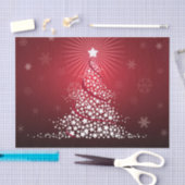 Papier Mousseline Arbre et neige 2 (Artisanat)