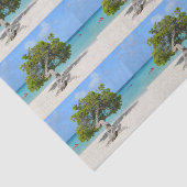 Papier Mousseline Arbre solo de Divi Divi dans Aruba (Détail)