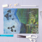 Papier Mousseline Arbres dans le ciel, 1939 par Emily Carr (Artisanat)