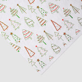 Papier Mousseline Arbres de Noël (Détail)