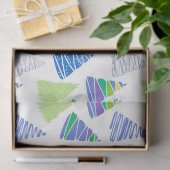 Papier Mousseline Arbres de Noël (Cadeau)