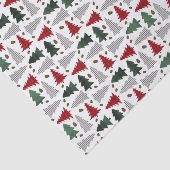 Papier Mousseline Arbres de Noël à la campagne (Détail)