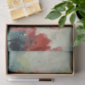 Papier Mousseline Arbres de Noël Abstraits 3 aquarelle (Cadeau)