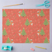 Papier Mousseline Arbres de Noël &carlin chien motif personnalisé ar (Artisanat)