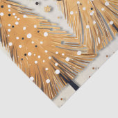 Papier Mousseline Arbres de Noël dorés Flammes de neige brillantes F (Détail)