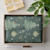 Papier Mousseline Arbres de Noël et ornements Motif (Cadeau)
