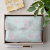 Papier Mousseline Arbres de Noël et ornements Noël vert (Cadeau)