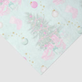 Papier Mousseline Arbres de Noël et ornements Noël vert (Détail)