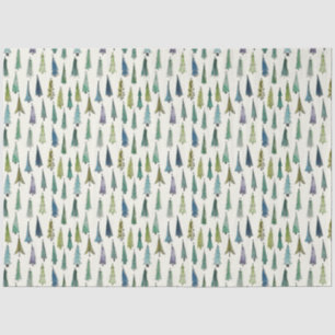 Papier Mousseline Arbres de Noël funky (Belle Art Illustré)