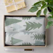 Papier Mousseline Arbres de Noël modernes (Cadeau)