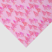 Papier Mousseline Arbres de Noël modernes de fleur - rose en pastel (Détail)