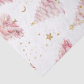 Papier Mousseline Arbres de Noël roses (Détail)
