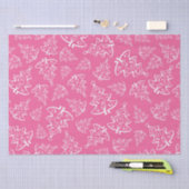 Papier Mousseline Arbres de Noël roses et blancs d'hiver de luxe (Artisanat)