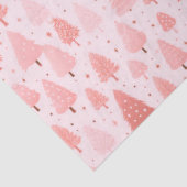 Papier Mousseline Arbres de Noël roses Étoiles Noël (Détail)