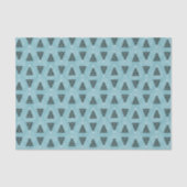 Papier Mousseline Arbres de Noël verts sur le torrent bleu (Recto)