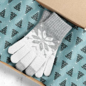 Papier Mousseline Arbres de Noël verts sur le torrent bleu