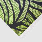 Papier Mousseline Arbres de style primitif et découpage Feuille (Détail)