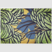 Papier Mousseline Arbres de style primitif et découpage Feuille (Recto)