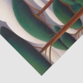 Papier Mousseline Arbres verts contemporains Chemin Paysage Artwork (Détail)