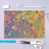 Papier Mousseline Arc en arc-en-ciel gouttes d'eau de papier de tiss (Artisanat)