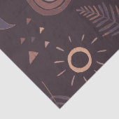 Papier Mousseline Arc en arc-en-ciel violet Boho (Détail)