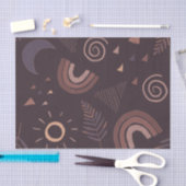 Papier Mousseline Arc en arc-en-ciel violet Boho (Artisanat)