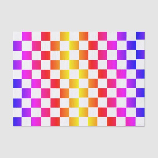 Papier Mousseline Arc-en-ciel (Recto)