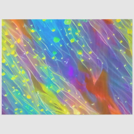 Papier Mousseline Arc-en-ciel (Recto)