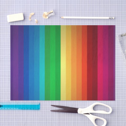 Papier Mousseline Arc-en-ciel (Artisanat)