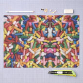 Papier Mousseline Arc-en-ciel (Artisanat)