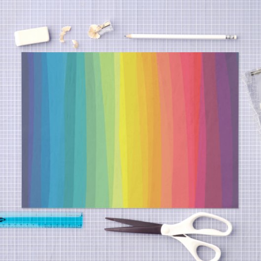 Papier Mousseline Arc-en-ciel (Artisanat)