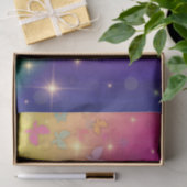 Papier Mousseline Arc-en-ciel Abstrait Fairy Lights Papillons (Cadeau)