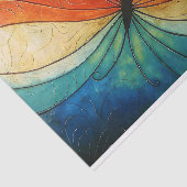 Papier Mousseline Arc-en-ciel Ailes papillon Bold Découpage Abstrait (Détail)